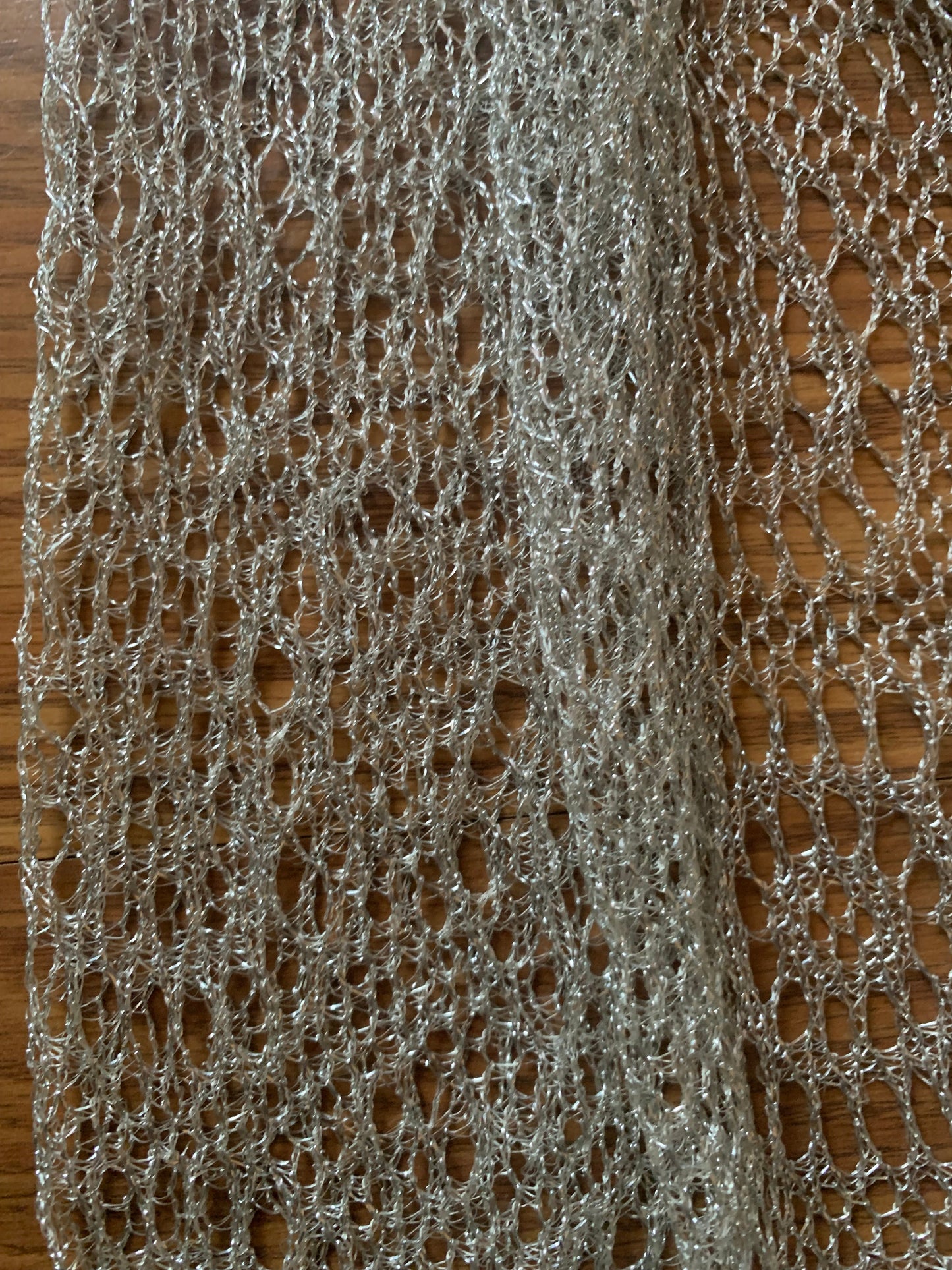 Vintage Silver Mesh Scarf
