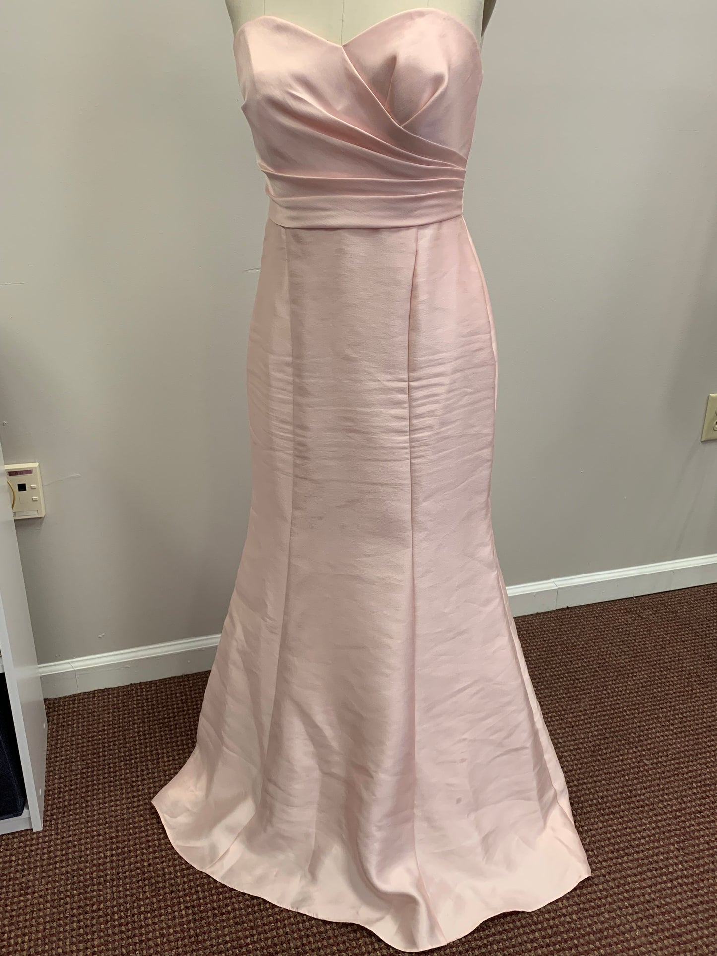 David's Bridal Strapless Dress