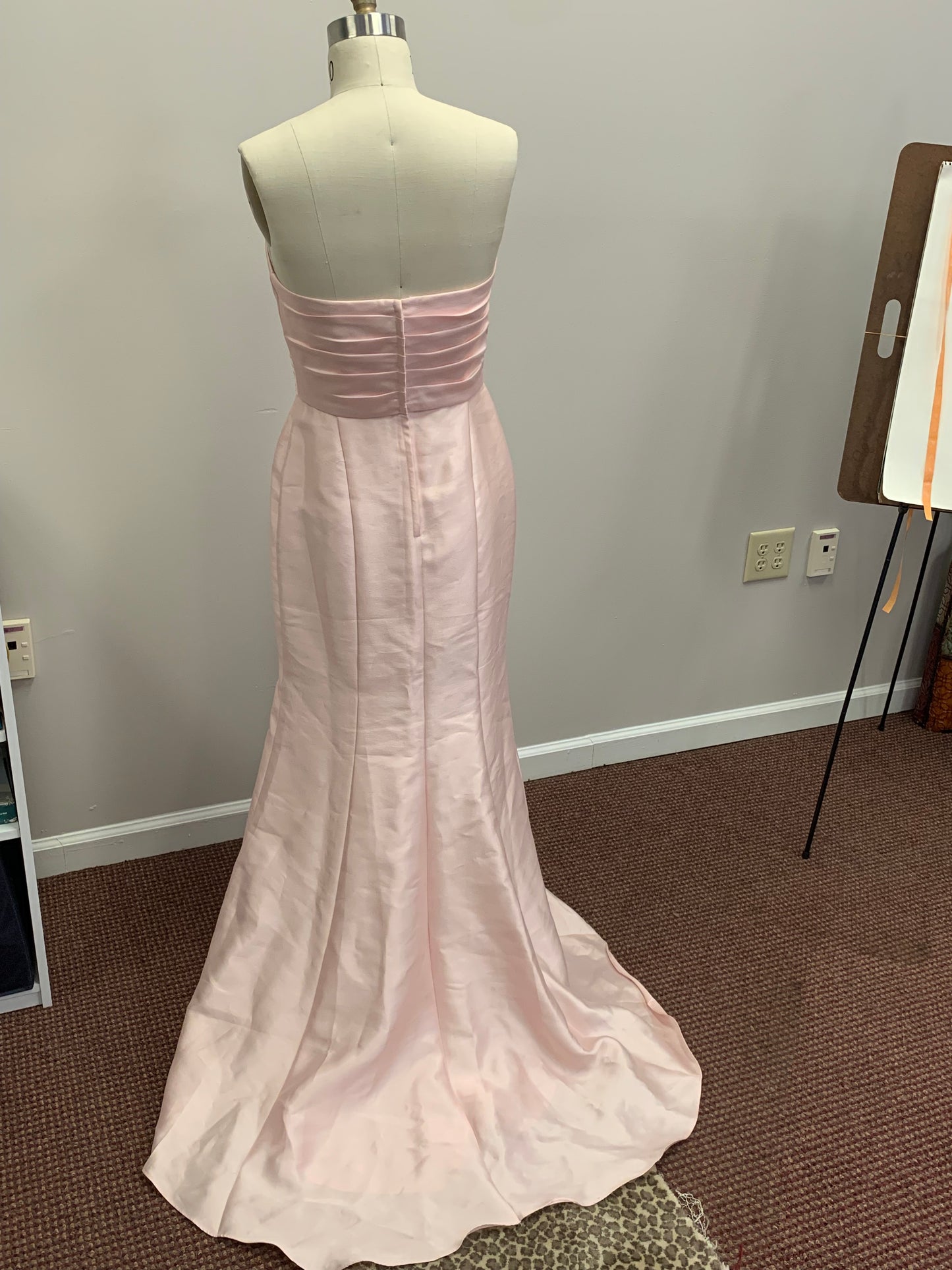 David's Bridal Strapless Dress
