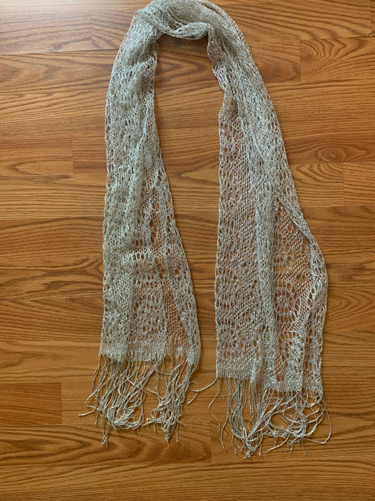 Vintage Silver Mesh Scarf