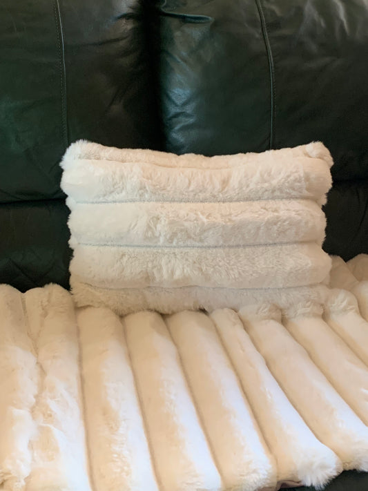 Faux fur pillow